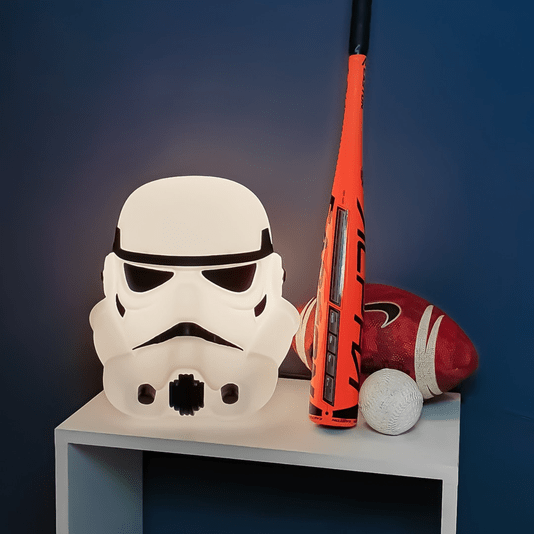 Luminária Abajur Stormtrooper Star Wars Com Lâmpada Led
