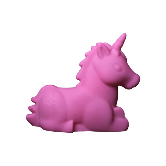 Luminária Abajur Unicórnio Rosa Com Lâmpada Led