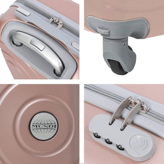 Mala De Viagem P de Bordo 10kg 20" Em ABS Rose New York Mundi 