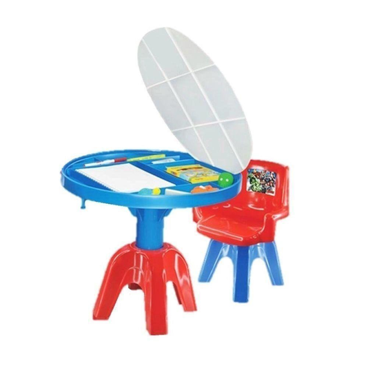 Mesa De Atividades Infantil Com Cadeira Avengers 3 em 1