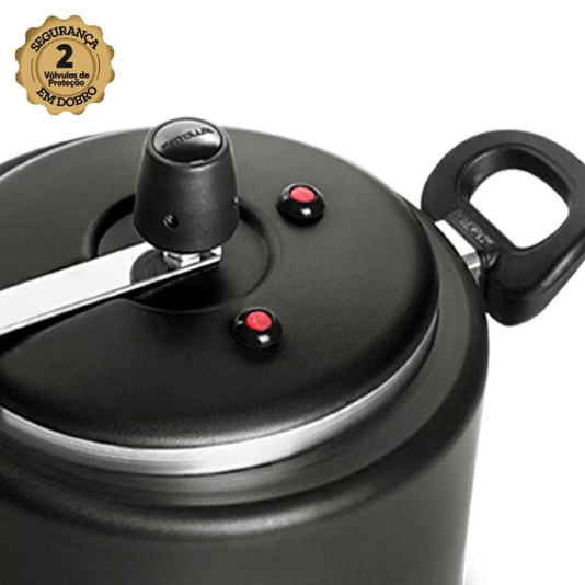 Panela De Pressão 5 Litros Antiaderente Preto Patolux