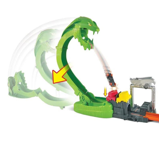 Pista de Percurso Hot Wheels City Ataque Tóxico da Serpente