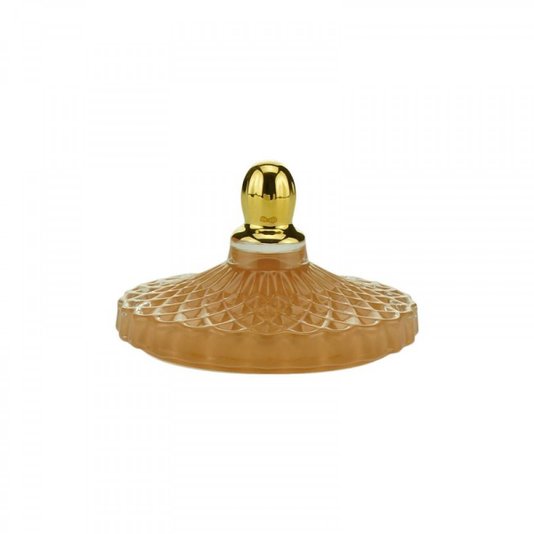Potiche Vidro Decorativo Laranja Rojemac