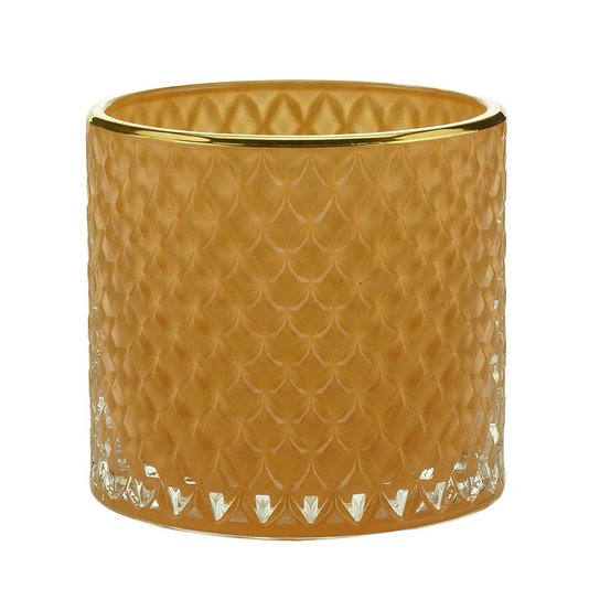 Potiche Vidro Decorativo Laranja Rojemac