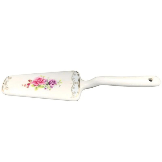 Prato Para Bolo Boleira Mon Chéri Com Pé e Espátula 26x10,5cm