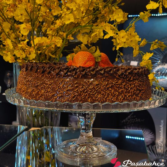 Prato Para Bolo Patisserie De Vidro Com Pé 32cm