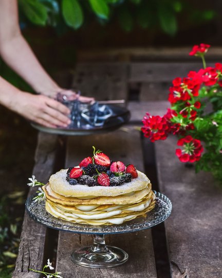Prato Para Bolo Patisserie De Vidro Com Pé 32cm