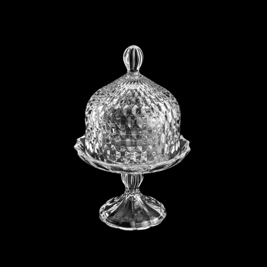 Prato Para Cupcake Com Tampa Cristal