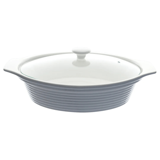 Rechaud Oval Em Porcelana Com Queimador 2,3L Dynasty