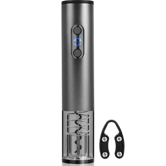 Saca Rolhas Elétrico USB E Pilha Trender Collection Com Corta Lacre 