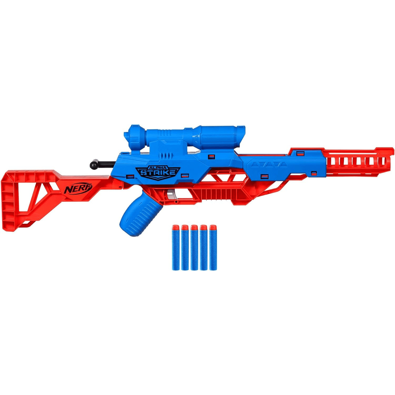 Arma Nerf Alpha Strike Blaster Mão Ilustração Vetorial Brinquedos