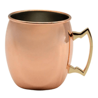 Caneca Em Aço Inox 550ml Cobreada Para Moscow Mule