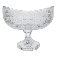 Centro De Mesa Em Cristal Ecológico Versailles Com Pé 26,5CM