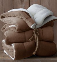 Coberdrom Flannel/Sherpa 2.45 x 2.2 Naturalle Capuccino