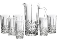 Conjunto 6 Copos e 1 Jarra de Vidro Stella 290ml e 1L Bon Gourmet