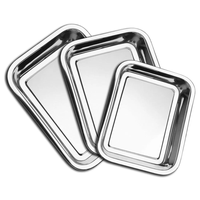 Conjunto De Assadeira Forma Plaza Retangular Inox 3 Peças