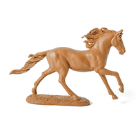 Escultura Cavalo Em Polirresina Marrom