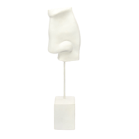 Escultura Decorativa de Resina Face Branca