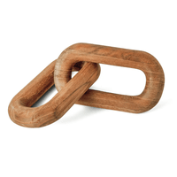 Escultura Elos Entrelaçados Em Madeira Mart