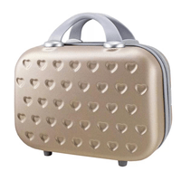 Frasqueira Necessaire De Viagem Em ABS Dourada Love