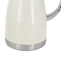 Garrafa Térmica 900ml para café ou chá de porcelana creme Renda