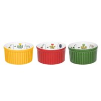 Jogo de 3 Ramequins 10x5cm 180ml Receitas De Patê Oxford