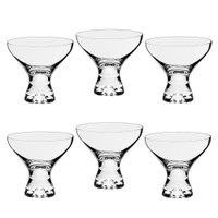 Jogo de 6 Taças Para Sobremesa Vega em Cristal Ecológico 330ml