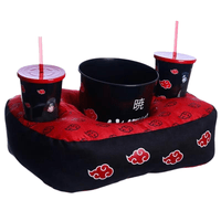 Kit Almofada Porta Pipoca Nuvens Naruto Akatsuki Anime