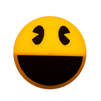 Luminária Abajur Pacman Com Lâmpada Led