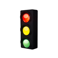 Luminária Abajur Sinaleira Com Lâmpada Led