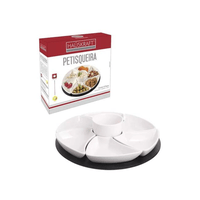 Petisqueira De Porcelana Giratória Com 8 Peças HausKraft