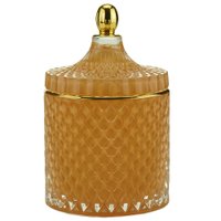 Potiche Vidro Decorativo Laranja Rojemac