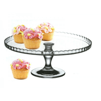 Prato Para Bolo Patisserie De Vidro Com Pé 32cm
