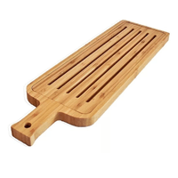 Tábua Migalheira Para Pães De Bambu 50x12cm
