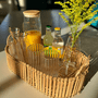 Bandeja Rattan Oval Com Alça 15445 G