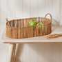 Bandeja Rattan Oval Com Alça 15445 G