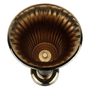 Castiçal Em Metal Decorativo Dourado Com Pedra