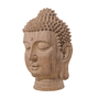 Escultura Cabeça Face Buda Em Poliresina Mart