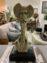 Escultura Decorativa Busto Homem De Chapéu Resina