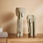 Escultura Elefante Pernudo Em Polirresina 28,5cm