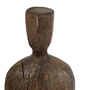 Escultura Homem Marrom Amadeirado Em Poliresina 51,5cm
