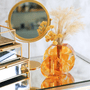 Espelho De Mesa Bancada Metal Dourado