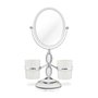 Espelho de Mesa com Suportes Laterais Jacki Design Branco