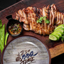 Jogo de Pratos Para Churrasco Cerâmica Barbecue 7 Peças