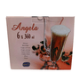 Jogo De Taças Para Cerveja Cristal Angela Com 6 Peças 360ml