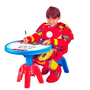 Mesa De Atividades Infantil Com Cadeira Avengers 3 em 1
