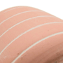 Vaso Cimento Listras Branca Com Rosa Claro 26cm